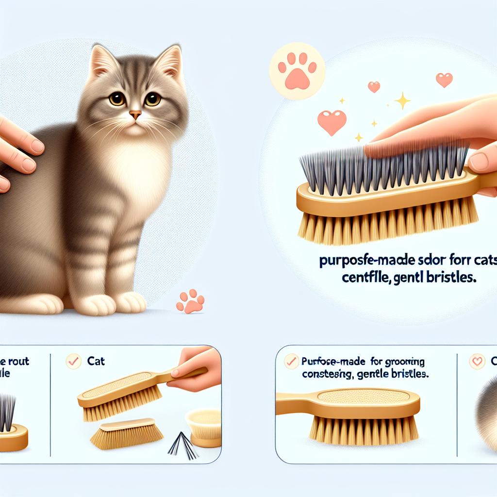 Brosse douce pour chats