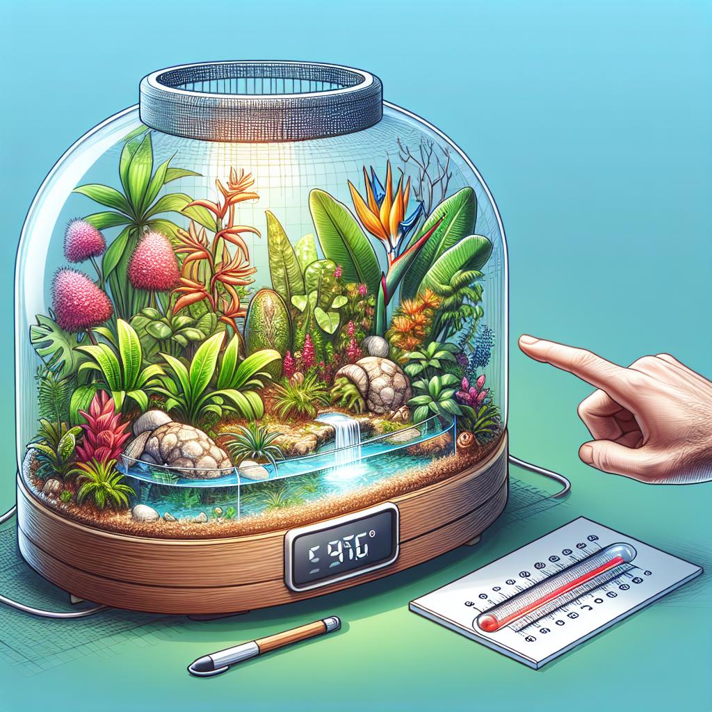 Chauffage pour terrarium tropical