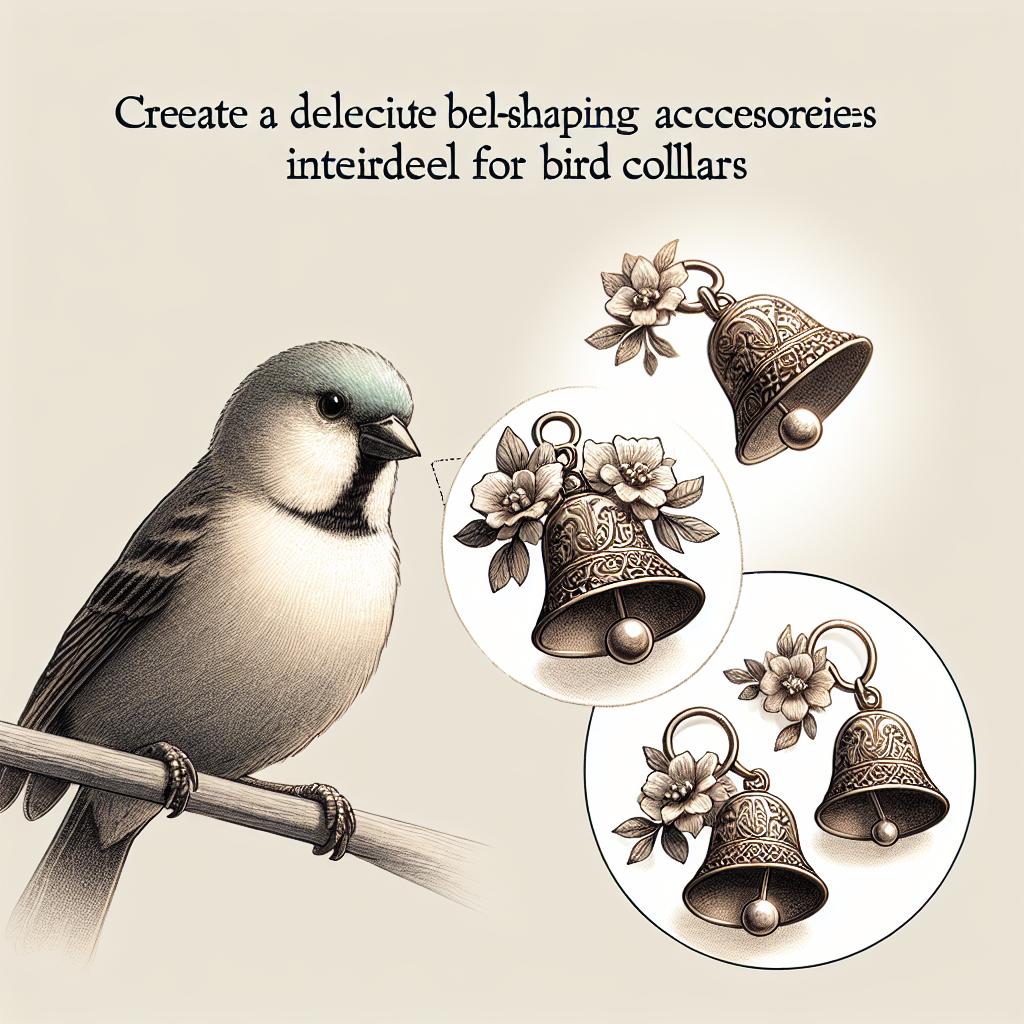 Clochettes pour colliers oiseaux