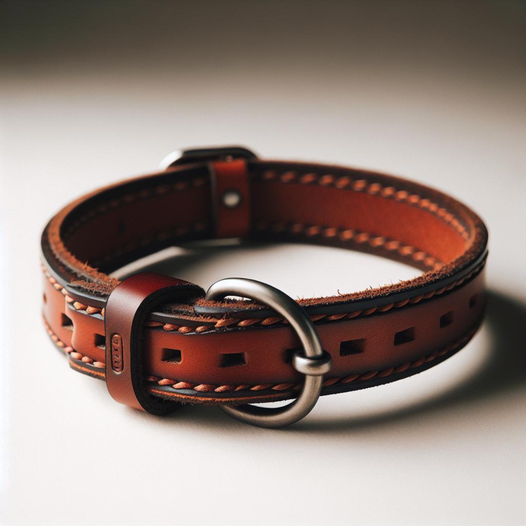 Collier en cuir pour chien