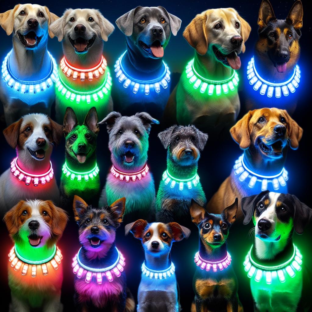 Colliers lumineux pour chien