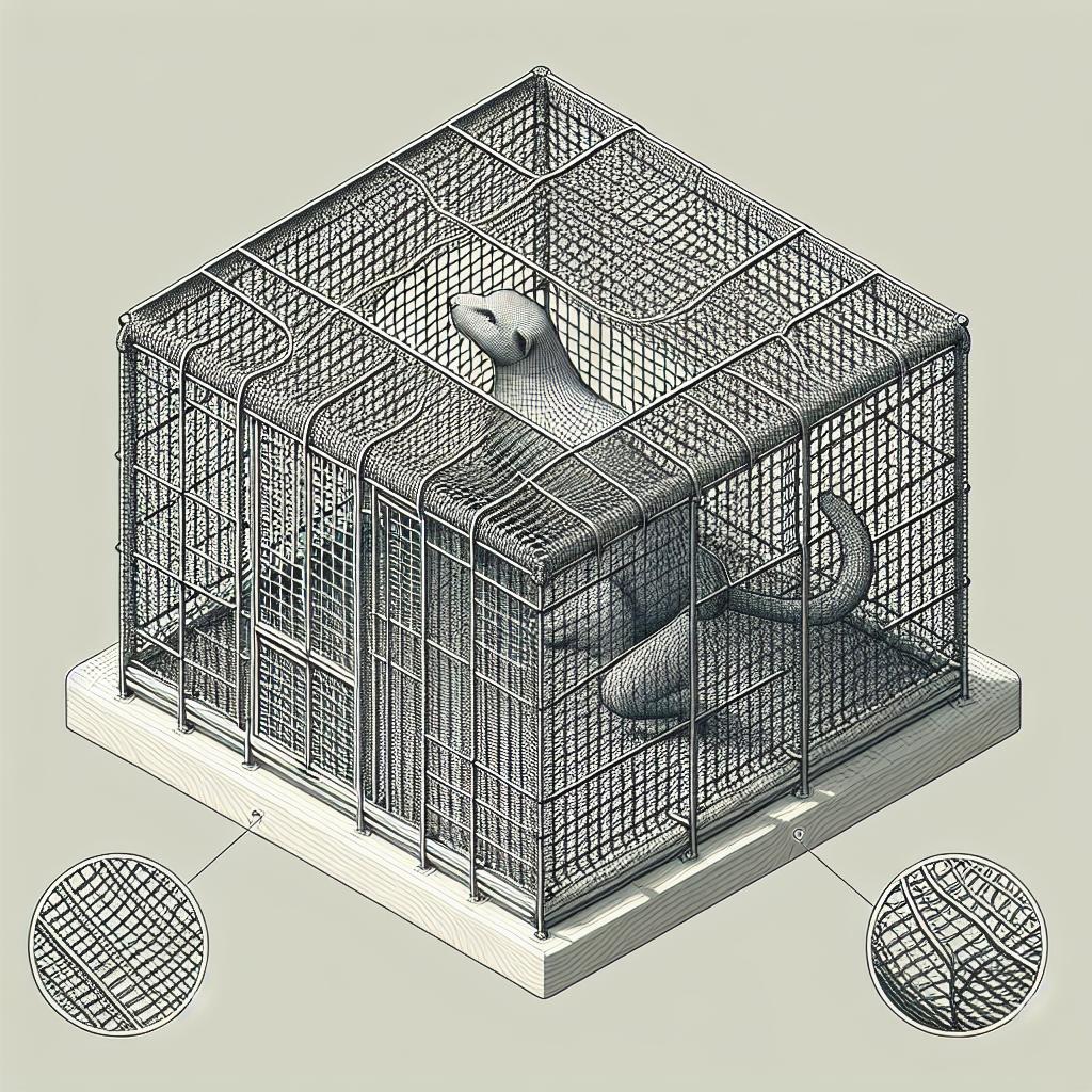 Filet de protection pour cage