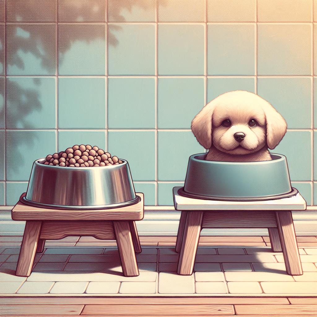 Gamelle surélevée pour chiens