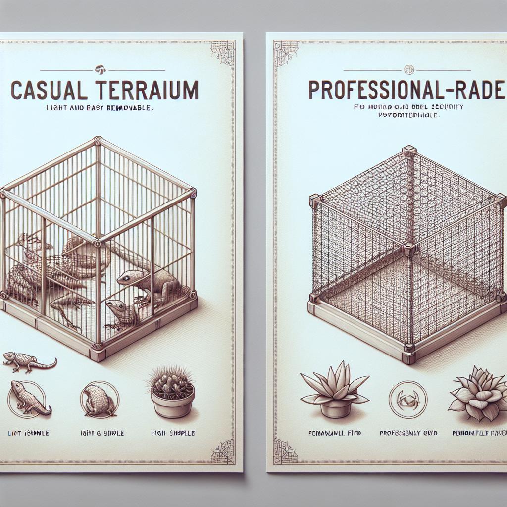 Grille de sécurité pour terrarium