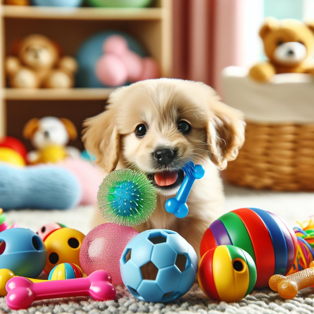 Jouets sonores pour chiots