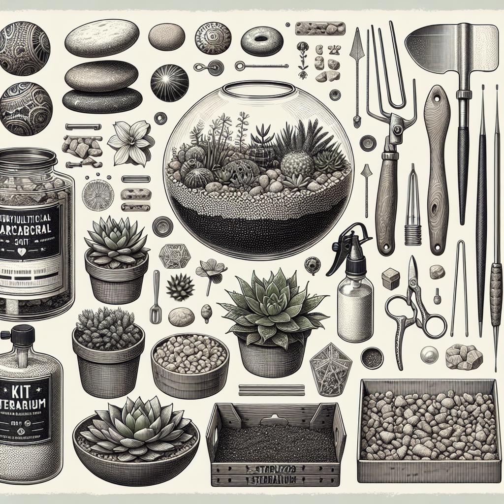 Kit complet pour terrarium