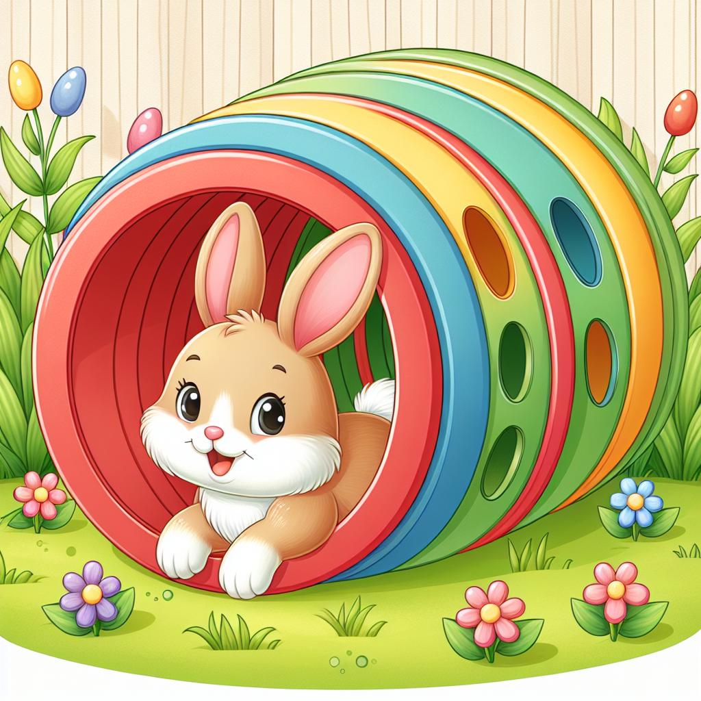 Tunnel de jeu pour lapins